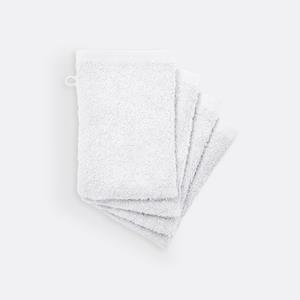 LA REDOUTE INTERIEURS Set van 4 washandjes SCENARIO in badstof