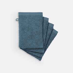 LA REDOUTE INTERIEURS Set van 4 washandjes SCENARIO in badstof