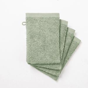 LA REDOUTE INTERIEURS Set van 4 washandjes SCENARIO in badstof