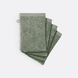 LA REDOUTE INTERIEURS Set van 4 washandjes SCENARIO in badstof