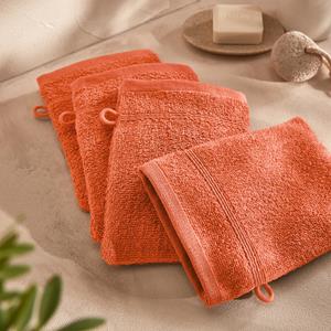LA REDOUTE INTERIEURS Set van 4 washandjes in bouclette badstof, Zavara
