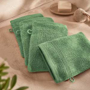 LA REDOUTE INTERIEURS Set van 4 washandjes in bouclette badstof, Zavara