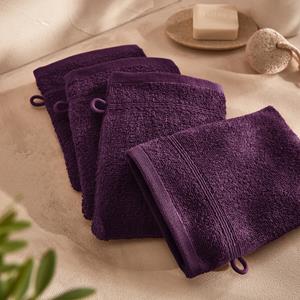 LA REDOUTE INTERIEURS Set van 4 washandjes in bouclette badstof, Zavara