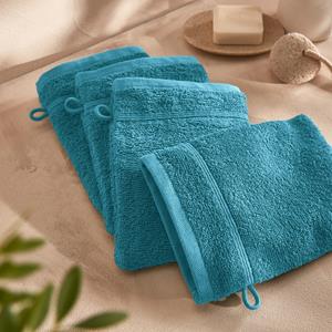 LA REDOUTE INTERIEURS Set van 4 washandjes in bouclette badstof, Zavara