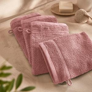 LA REDOUTE INTERIEURS Set van 4 washandjes in bouclette badstof, Zavara