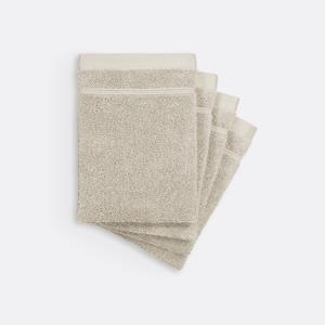 LA REDOUTE INTERIEURS Set van 4 washandjes in bouclette badstof, Zavara