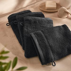 LA REDOUTE INTERIEURS Set van 4 washandjes in bouclette badstof, Zavara