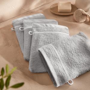 LA REDOUTE INTERIEURS Set van 4 washandjes in bouclette badstof, Zavara