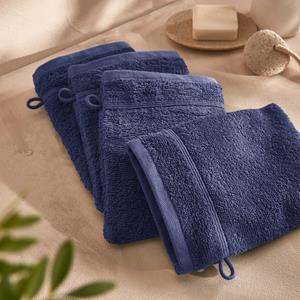 LA REDOUTE INTERIEURS Set van 4 washandjes in bouclette badstof, Zavara