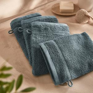 LA REDOUTE INTERIEURS Set van 4 washandjes in bouclette badstof, Zavara