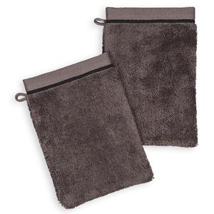 LA REDOUTE INTERIEURS Set van 2 washandjes Victor 675 gr/m2