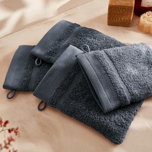 LA REDOUTE INTERIEURS Set van 4 washandjes in gekamd katoen 600g/m2, Kheops
