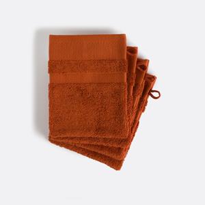 LA REDOUTE INTERIEURS Set van 4 washandjes in gekamd katoen 600g/m2, Kheops
