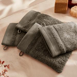 LA REDOUTE INTERIEURS Set van 4 washandjes in gekamd katoen 600g/m2, Kheops
