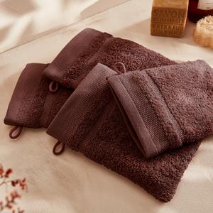 LA REDOUTE INTERIEURS Set van 4 washandjes in gekamd katoen 600g/m2, Kheops