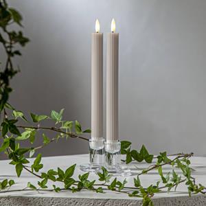 STAR TRADING LED strip, beige, 25 cm waxine batterij set van 2