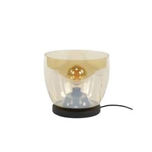 Giga Meubel  Vloerlamp Amber Glas - 29x29x27cm - Up L