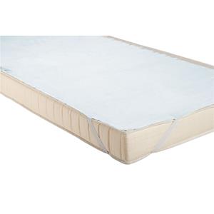 PULSIVA Matrasbeschermer Molton Atlanta; 90x200 cm (BxL); wit; 2 stuk / verpakking
