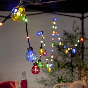 STAR TRADING LED lichtketting Bolla, kleurrijk, kunststof Lengte 5,3 m 3-lamps.