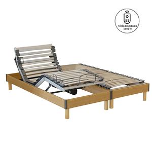 LA REDOUTE INTERIEURS Elektrisch bed met houten lattenbodem