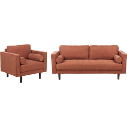 Beliani  NURMO - Woonkamer set 4-zits - Goudbruin - Polyester