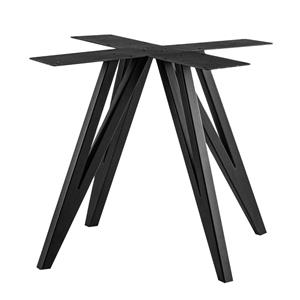 Furniture Legs Europe Stalen onderstel zwart vlinder viekrant 90 bij 90 cm en hoogte 72 cm (4 x 4 cm)