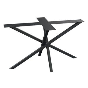 Furniture Legs Europe Stalen tafelonderstel zwart mikado 140 bij 70 cm en hoogte 73 cm (4 x 4 cm)