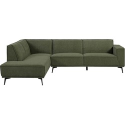 AnLi Style Anli-Style Tower living Leeds 2,5-seater AR + Ottoman L Bottle Green