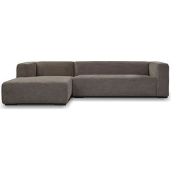 AnLi Style Anli-Style Tower living Glasgow 2,5-seater AR + Chaise Lounge L Grey
