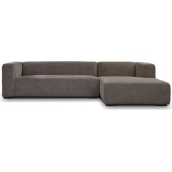 AnLi Style Anli-Style Tower living Glasgow 2,5-seater AL + Chaise Lounge R Grey