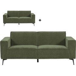 AnLi Style Anli-Style Tower living Leeds 3 ALR + 2,5-ALR seater Bottle green