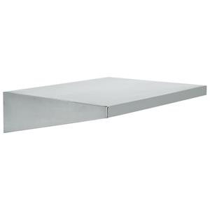 PULSIVA Wandplank Primo; 120x15x23 cm (BxHxD); zilver