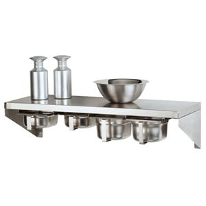 PULSIVA Wandrek Torno; 80x30 cm (BxD); zilver