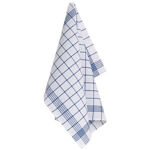 ERWIN M. Theedoek Prag halflinnen; 50x70 cm (BxL); blauw; rechthoekig; 10 stuk / verpakking