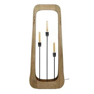 Giga Meubel  Vloerlamp Naturel Mangohout - 3-Lichts - 50x14x120cm