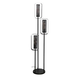 Fraaai  Kasey vloerlamp 3L - artic zwart