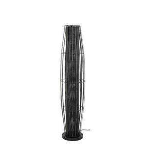 Giga Meubel  Vloerlamp Zwart Metaal - 27x27x120cm - Cylinder Mesh