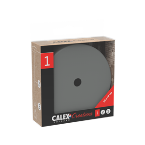 Calex | Metalen plafondplaat | Ø100mm | 1 gat | Beton