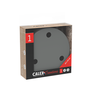 Calex | Metalen plafondplaat | Ø100mm | 3 gaten | Beton
