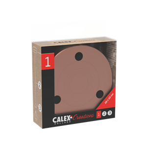Calex | Metalen plafondplaat | Ø100mm | 3 gaten | Mat Koper