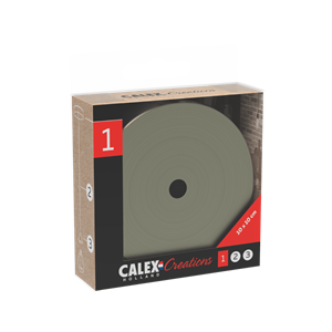 Calex | Metalen plafondplaat | Ø100mm | 1 gat | Mat Brons