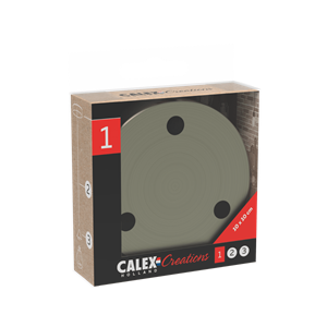 Calex | Metalen plafondplaat | Ø100mm | 3 gaten | Mat Brons