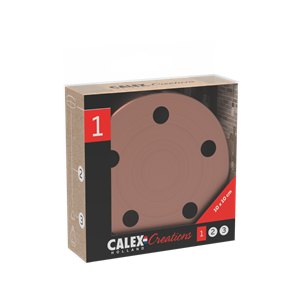 Calex | Metalen plafondplaat | Ø100mm | 5 gaten | Mat Koper