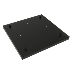 Calex | Metalen plafondplaat | 40x40cm | 4 gaten | Mat Zwart