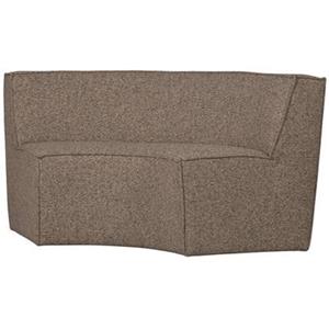 Woood 2-Zits Eetbank Europa - Polyester - Bruin - 133x133x87