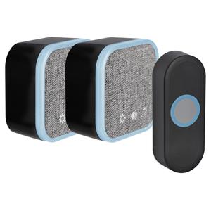 Praxis Exin Gong Set - 2 X Batterij - Beldrukker - Zwart