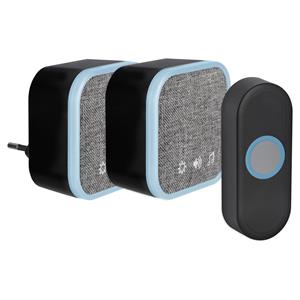 Praxis Exin Gong Set - Batterij/plug-in - Beldrukker - Zwart