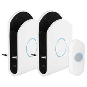 Praxis Exin Gong Set - Plugin - Usb A/c - Lader - Beldrukker - Wit