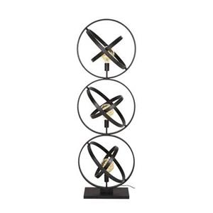 Giga Meubel  Vloerlamp Zwart Metaal - 3-Lichts - 50x45x155cm