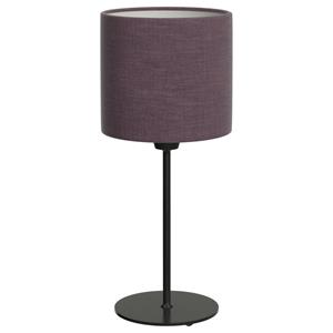 Nemec Tafellamp  Lukas Gemengde stof; 20x20x41 cm (LxBxH); pruim/zwart